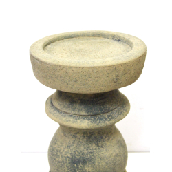 Świecznik betonowy gliniany z Oliwkowy 31cm